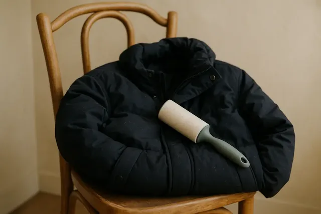 Hundehaare aus Winterjacke entfernen