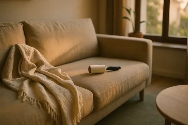 Tierhaare vom Sofa entfernen: Stoff, Mikrofaser, Samt und Leder