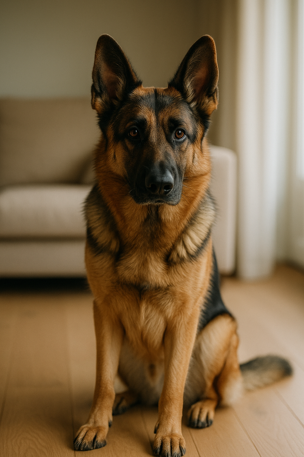 Deutscher Schäferhund – Hund Rasse Foto (KI-generiertes Bild)