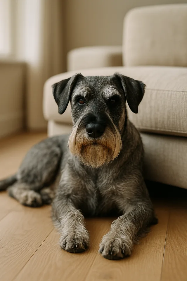 Mittelschnauzer – Hund Rasse Foto