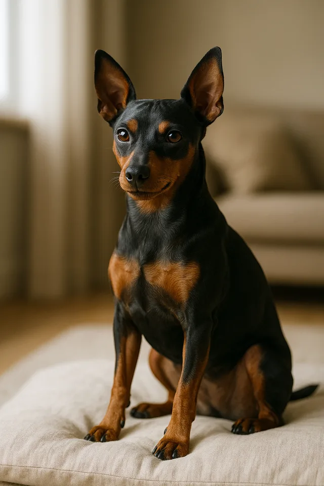 Zwergpinscher – Hund Rasse Foto