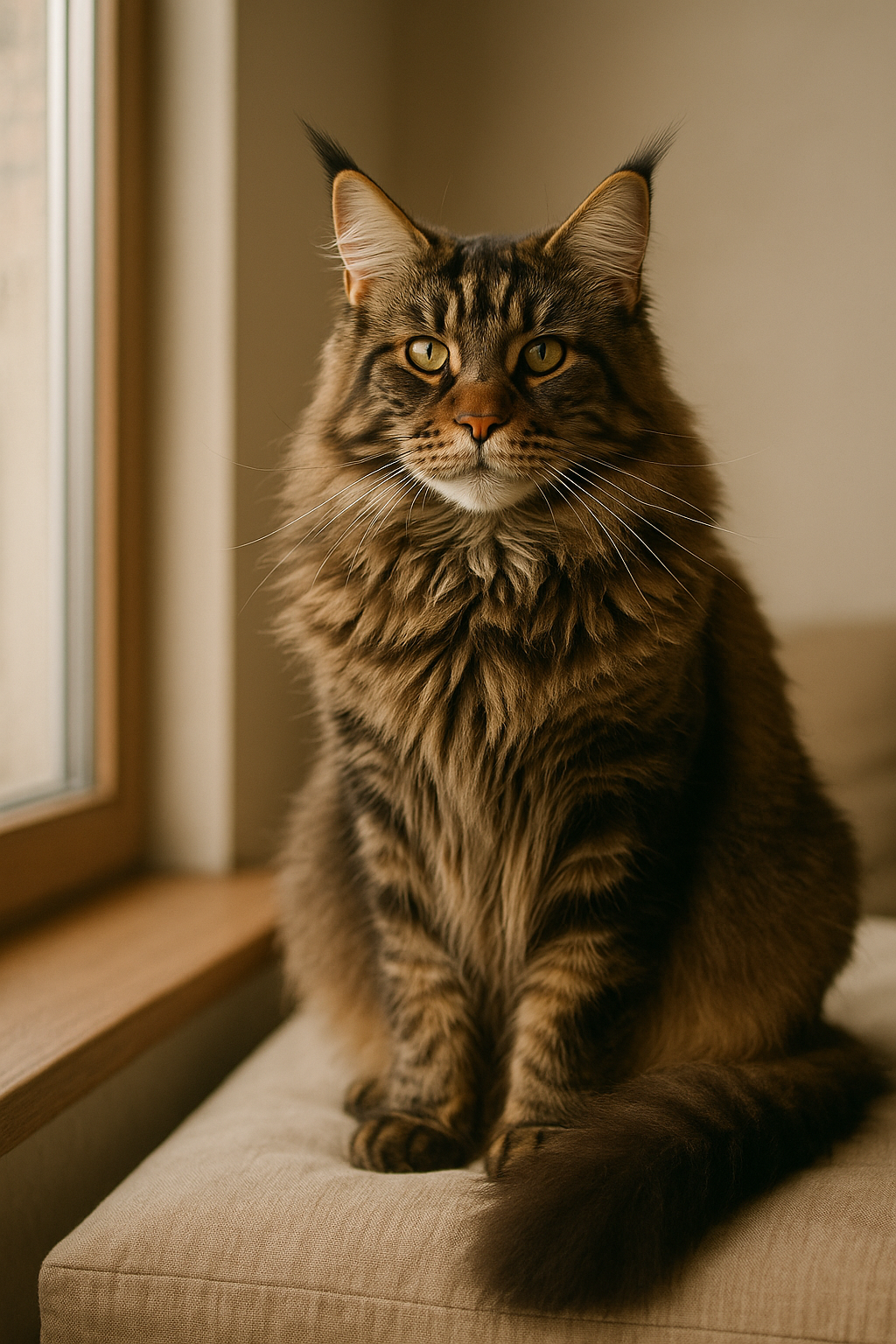 Maine Coon – Katze Rasse Foto (KI-generiertes Bild)