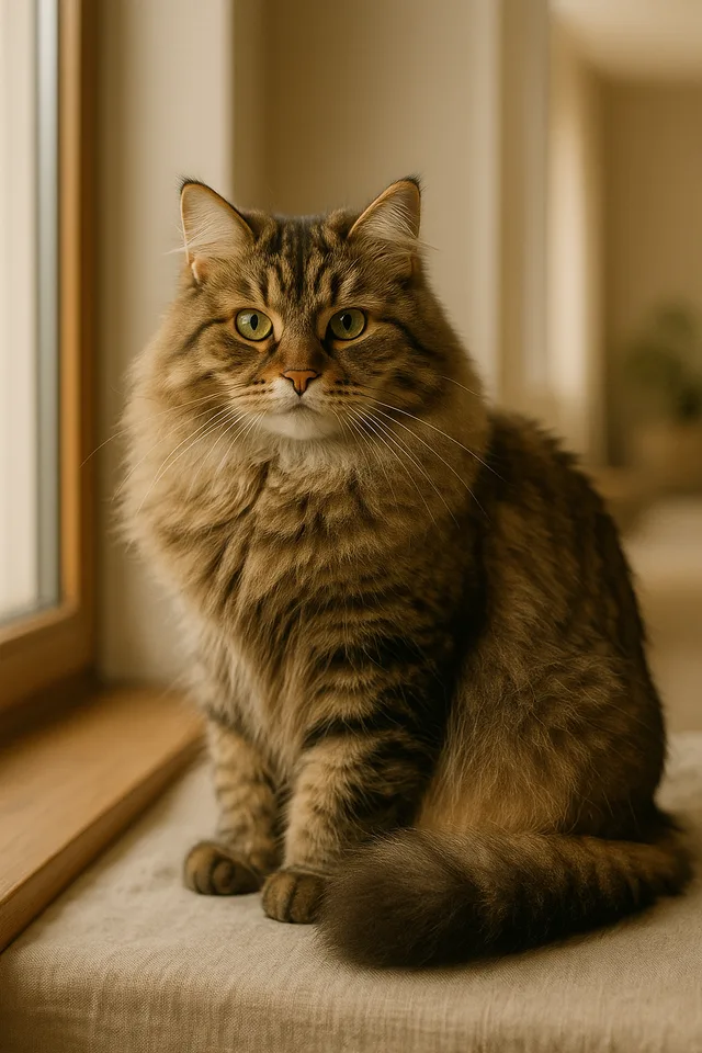 Sibirische Katze (KI-generiertes Bild)