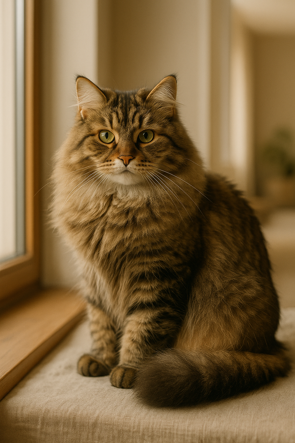 Sibirische Katze – Katze Rasse Foto (KI-generiertes Bild)