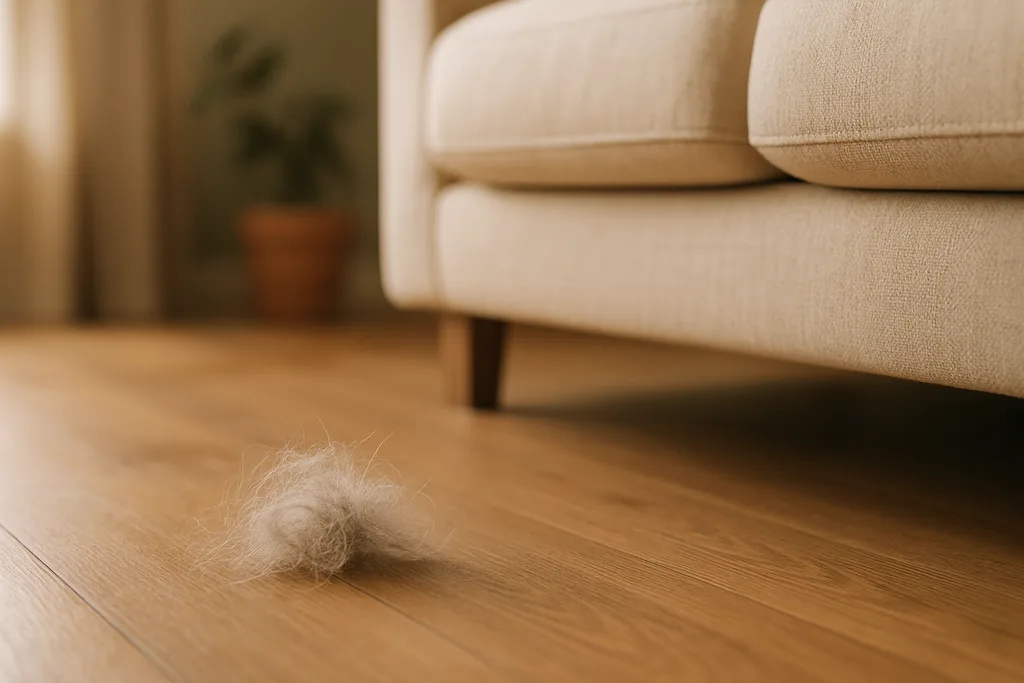 Tierhaare auf Bett