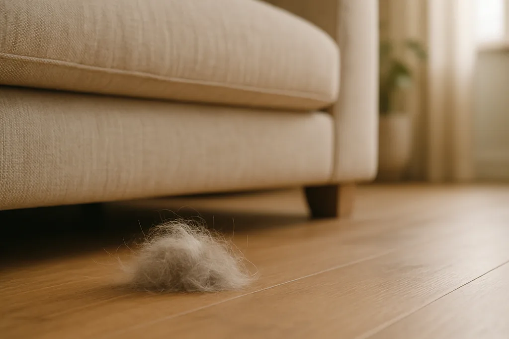 Tierhaare auf Sofa